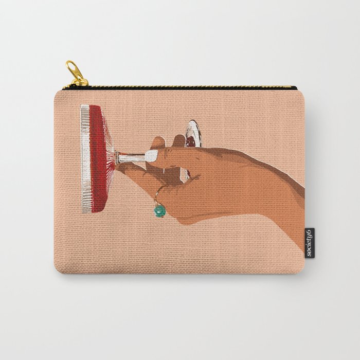 Cheers To Love, Laughter & Happily Ever After #Painting #Illustration Carry All Pouch