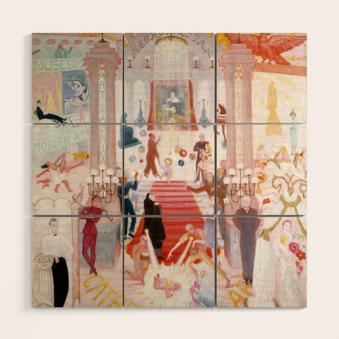Florine Stettheimer "The Cathedrals Of Art" Wood Wall Art
