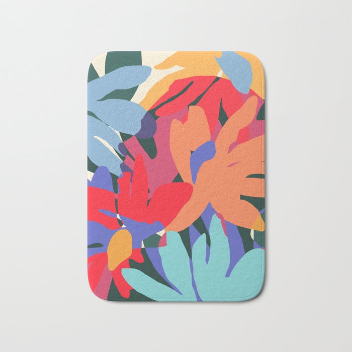 Where Flowers Blossom, So Does Hope. #Painting #Abstract Bath Mat