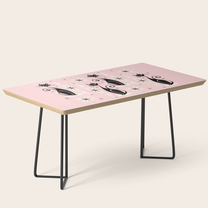 Mid Century Meow Retro Atomic Cats ©Studioxtine Coffee Table