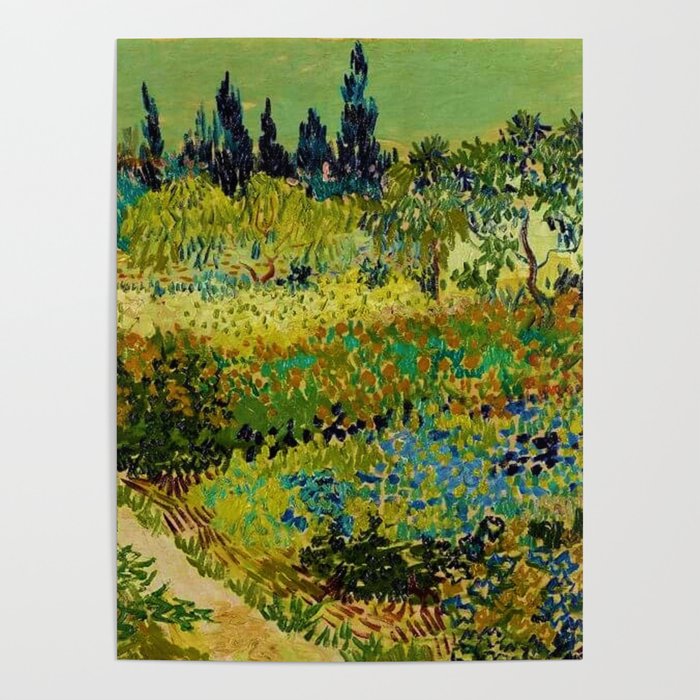The Garden At Arles, France By Vincent Van Gogh Poster