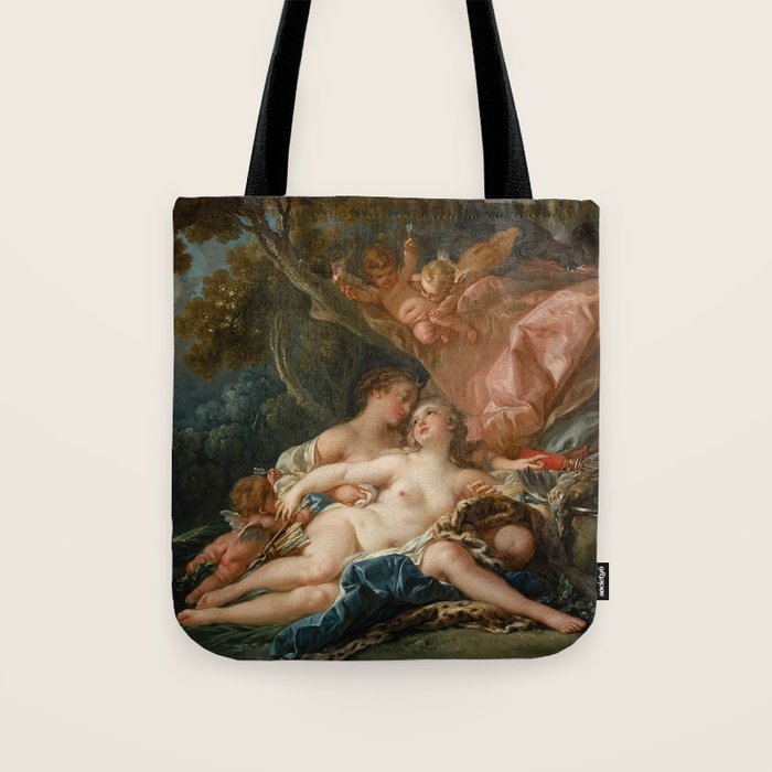 FrançOis Boucher "Jupiter And Callisto (The Nymph Callisto Seduced By Jupiter In The Guise Of Diana) Tote Bag