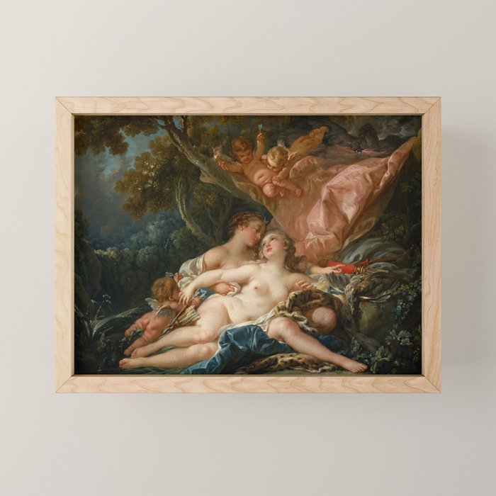 FrançOis Boucher "Jupiter And Callisto (The Nymph Callisto Seduced By Jupiter In The Guise Of Diana) Mini Art Print