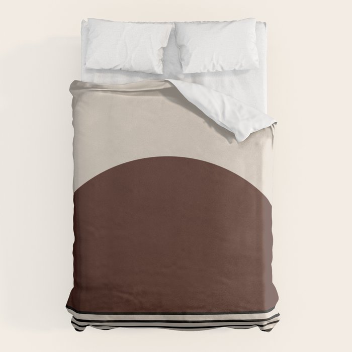 Sunrise Sunset Iii - Deep Red Duvet Cover