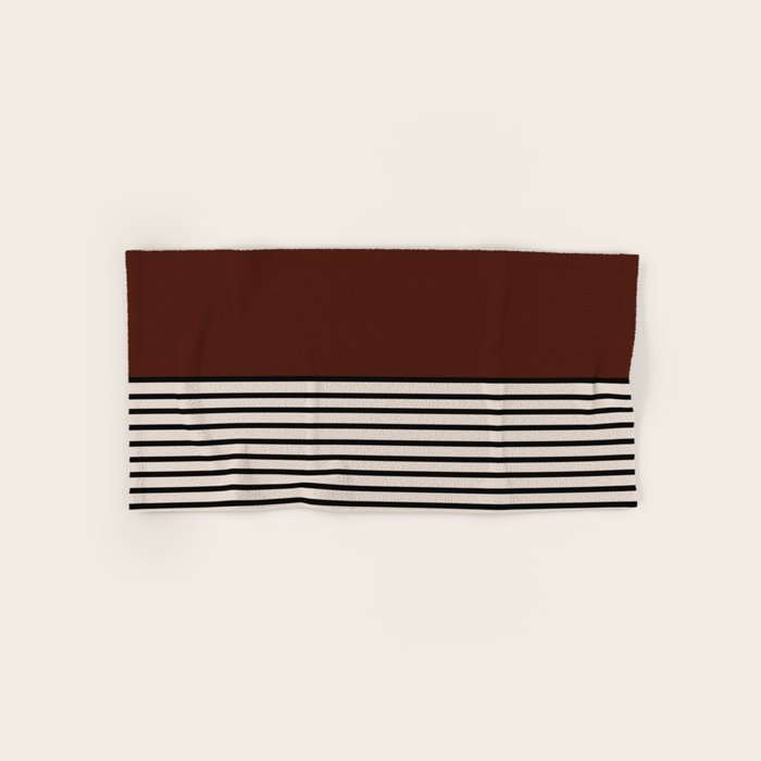 Sunrise Sunset Iii - Deep Red Bath Towel