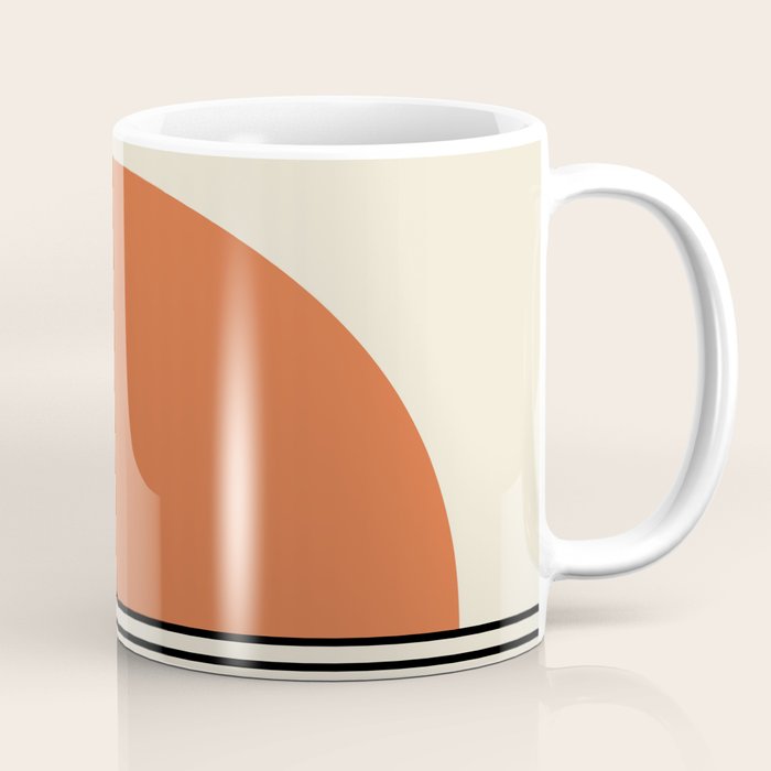 Sunrise Sunset I - Orange Black Coffee Mug