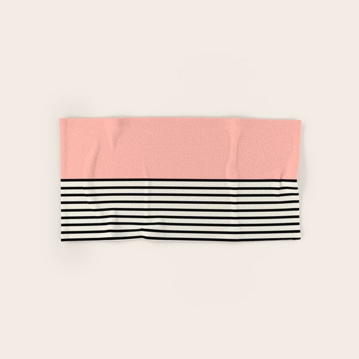 Sunrise Sunset Ii - Pink Black Bath Towel