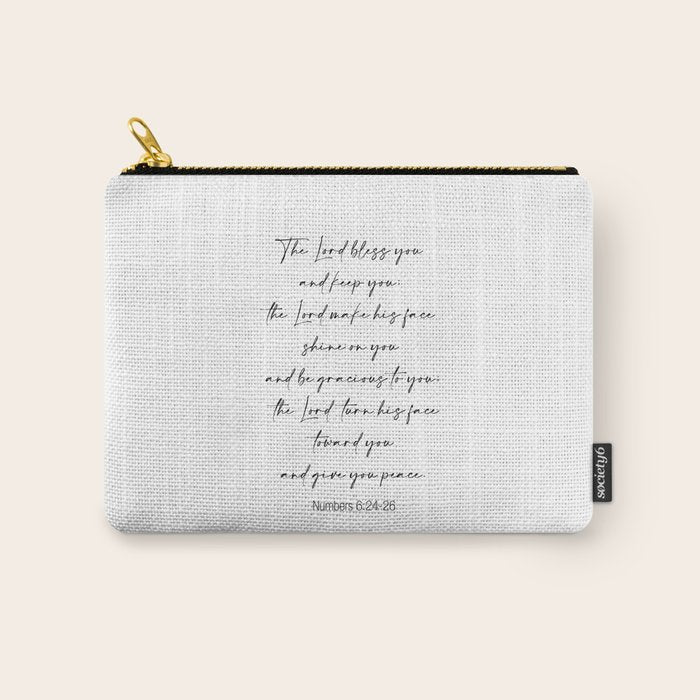The Lord Bless You  - Numbers 6:24-26 Carry All Pouch