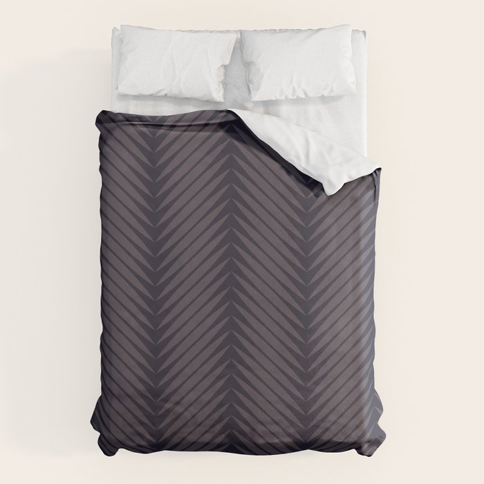 Palm Leaf Pattern - Midnight Duvet Cover