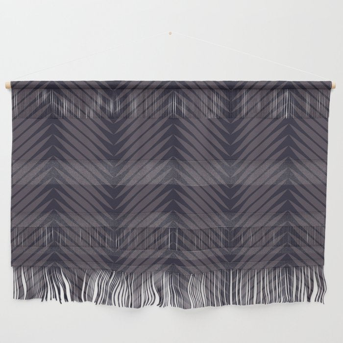 Palm Leaf Pattern - Midnight Wall Hanging