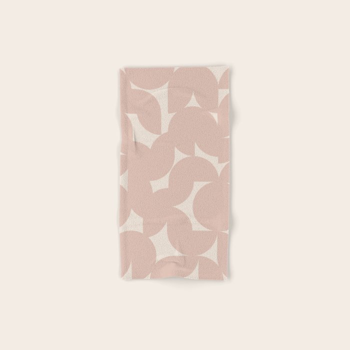 Contemporary Geometric Shapes - Natural Neutral Bath Towel