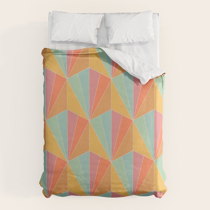 Gisela Color Block Pattern Ii Duvet Cover
