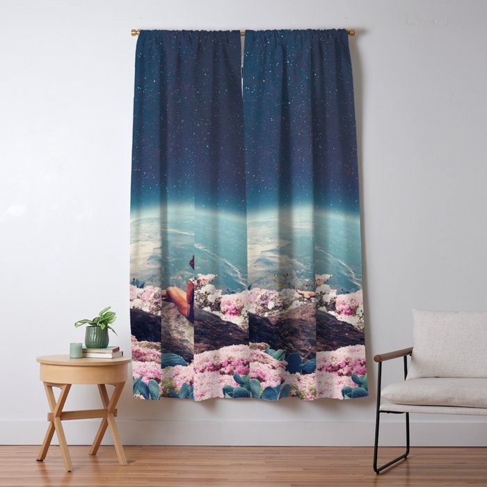 My World Blossomed When I Loved You Window Curtain