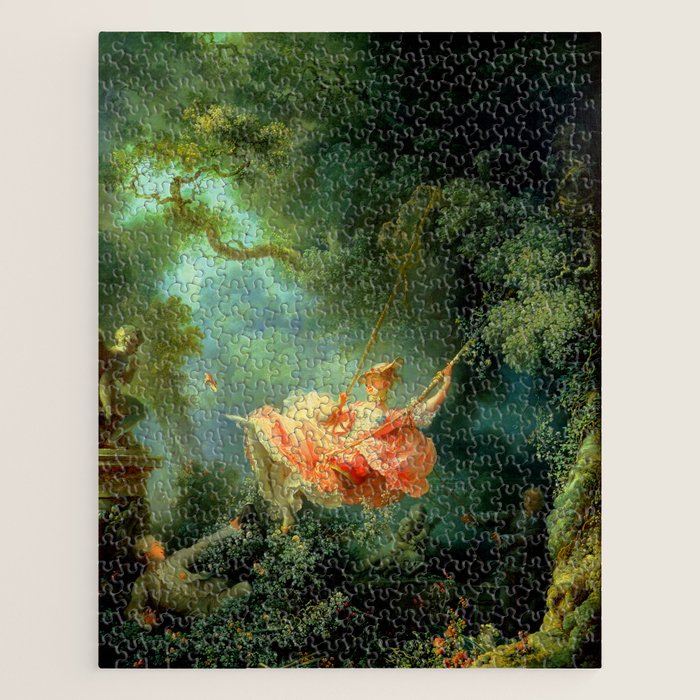 Jean-Honoré Fragonard "The Swing (L'Escarpolette)(The Happy Accidents Of The Swing") Jigsaw Puzzle