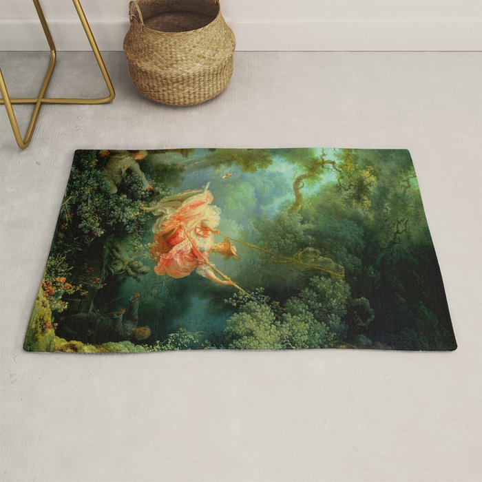 Jean-Honoré Fragonard "The Swing (L'Escarpolette)(The Happy Accidents Of The Swing") Rug