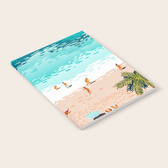 Dream In Colors Borrowed From The Sea | Ocean Tropical Beachy Summer | Swim Surf Travel Vacation Notebook