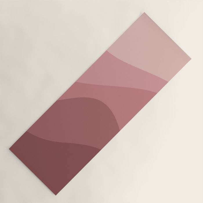 Abstract Color Waves - Pink Tones Yoga Mat