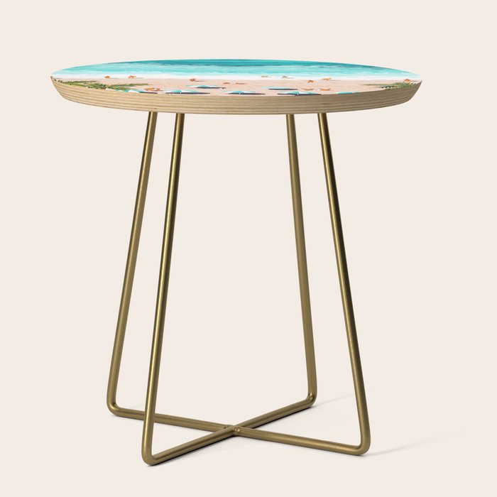 Dream In Colors Borrowed From The Sea | Ocean Tropical Beachy Summer | Swim Surf Travel Vacation Side Table