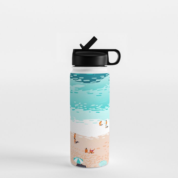 Dream In Colors Borrowed From The Sea | Ocean Tropical Beachy Summer | Swim Surf Travel Vacation Water Bottle