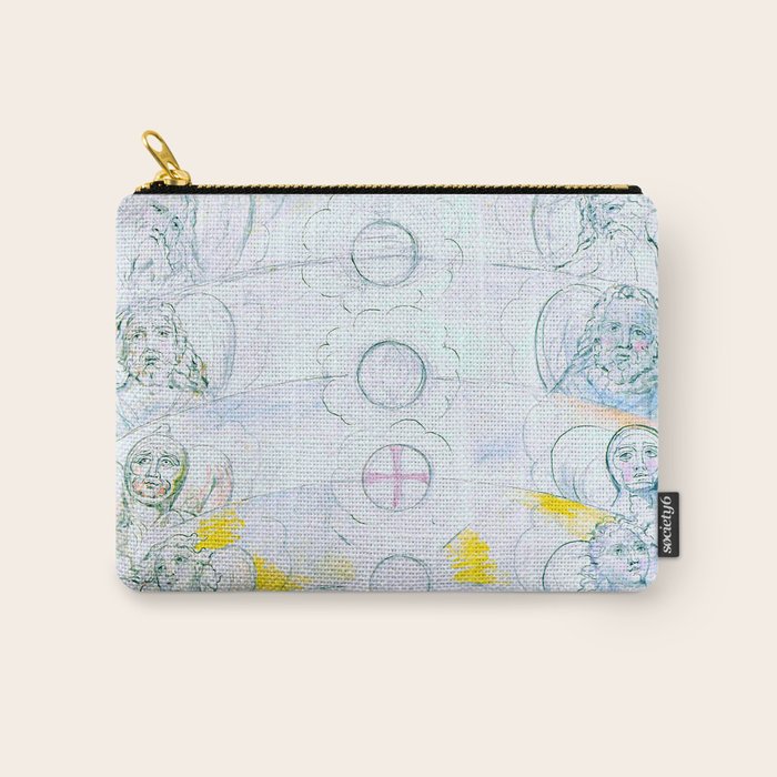 William Blake "Illustrations To Dante'S Divine Comedy - The Vision Of The Deity" Carry All Pouch