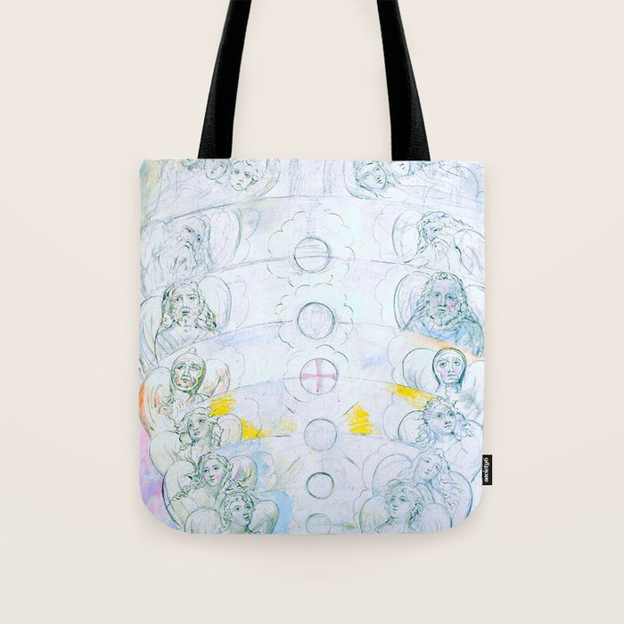 William Blake "Illustrations To Dante'S Divine Comedy - The Vision Of The Deity" Tote Bag