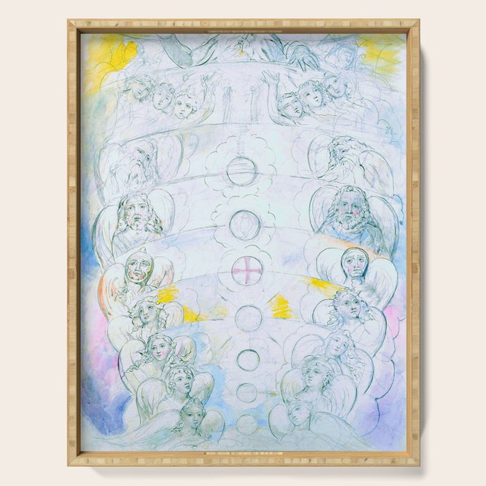 William Blake "Illustrations To Dante'S Divine Comedy - The Vision Of The Deity" Serving Tray