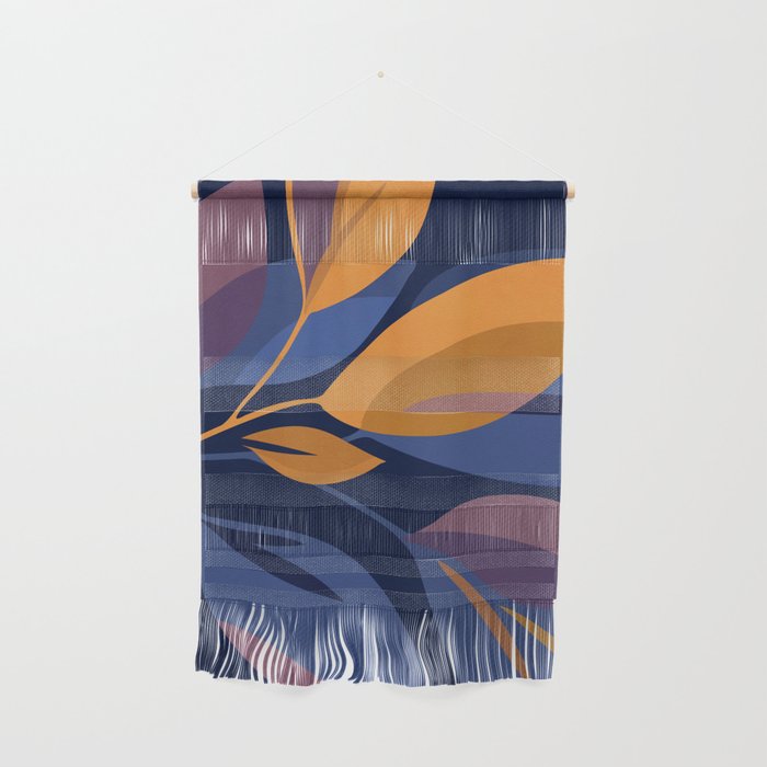 Scorpio Dark Abstract Botanical Wall Hanging