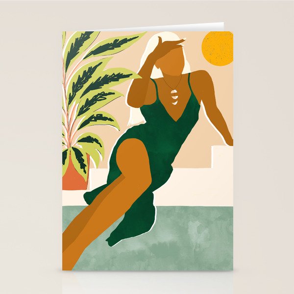 The Wait Is Long But My Dream Of You Does Not End #Illustration Stationery Card