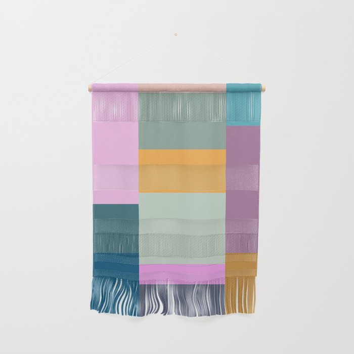 Playful Colorful Shapes 21  Wall Hanging