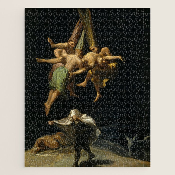 Francisco Goya "Witches' Flight Also Known As Witches In Flight Or Witch" Jigsaw Puzzle