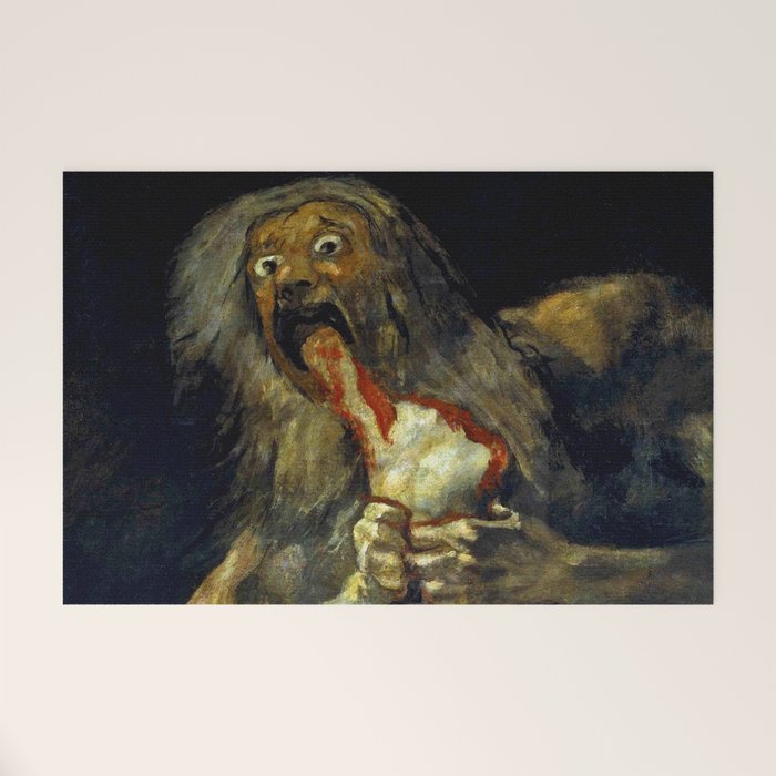 Francisco Goya "Saturn Eating His Son" Welcome Mat