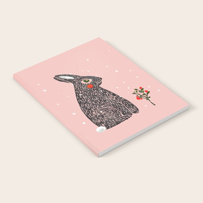 Christmas Rabbit - Illustration Notebook