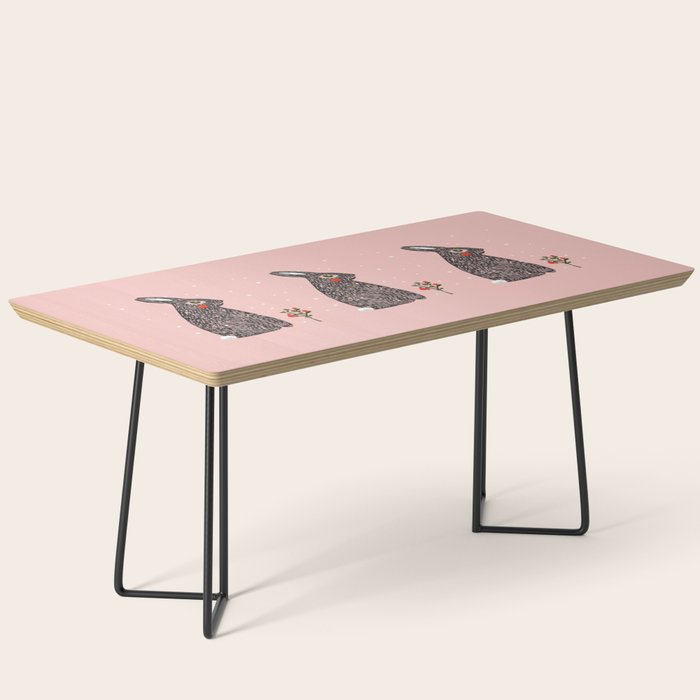 Christmas Rabbit - Illustration Coffee Table