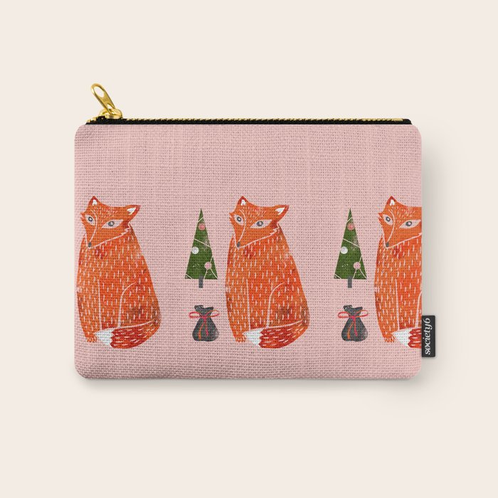 Christmas Fox - Illustration Carry All Pouch