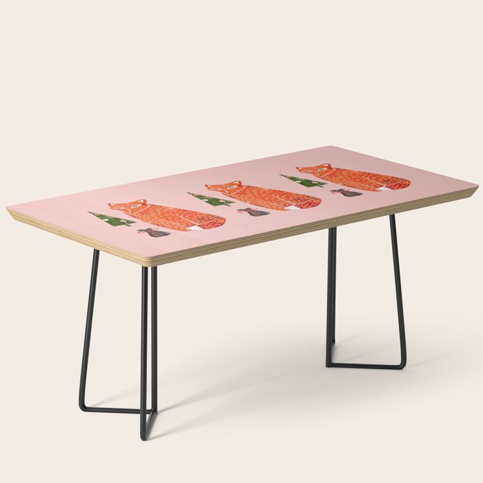 Christmas Fox - Illustration Coffee Table