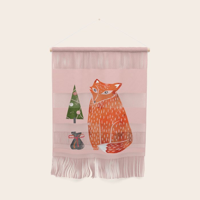 Christmas Fox - Illustration Wall Hanging