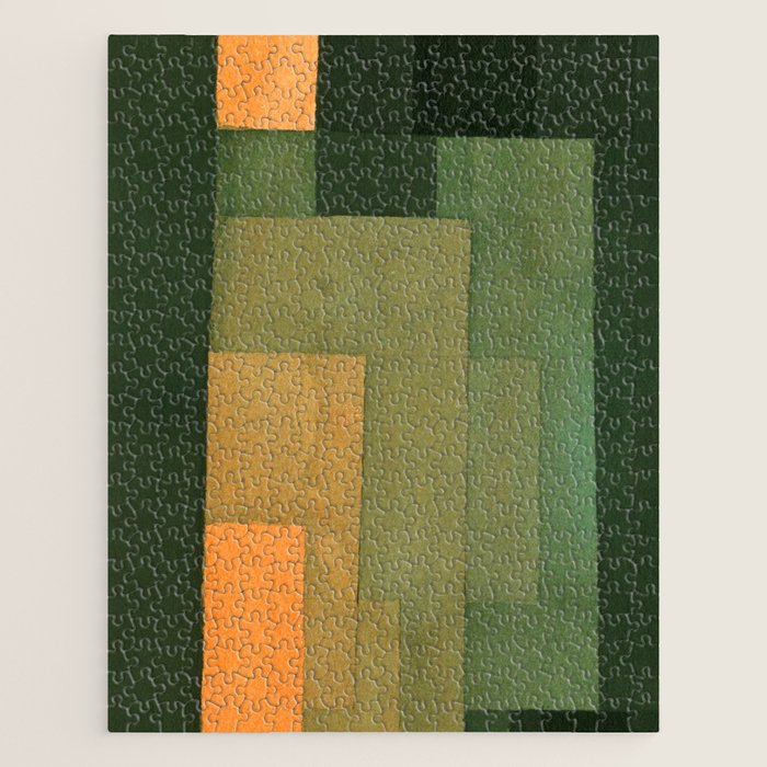 Paul Klee "Tower In Orange And Green 1922" Jigsaw Puzzle