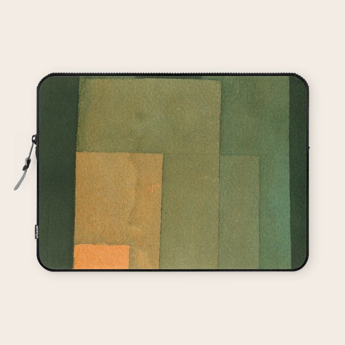 Paul Klee "Tower In Orange And Green 1922" Laptop Sleeve