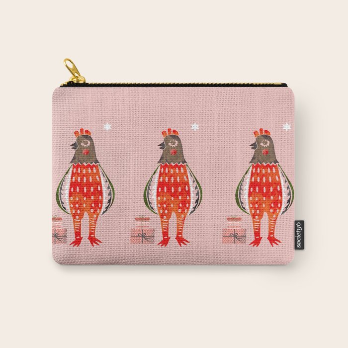 Christmas Chicken - Illustration Carry All Pouch