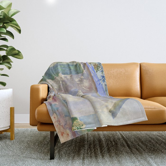 John Singer Sargent "Corfu: Lights And Shadows" Throw Blanket