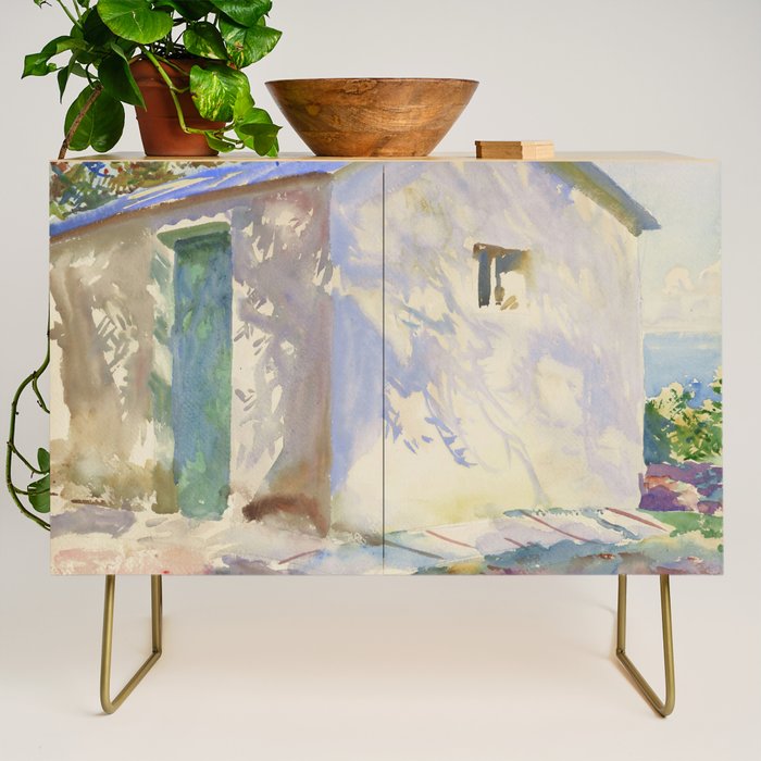 John Singer Sargent "Corfu: Lights And Shadows" Credenza