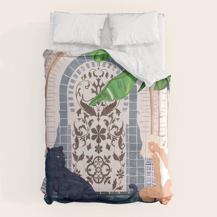 Frienaissance #Painting #Wildlife #Illustration Comforter