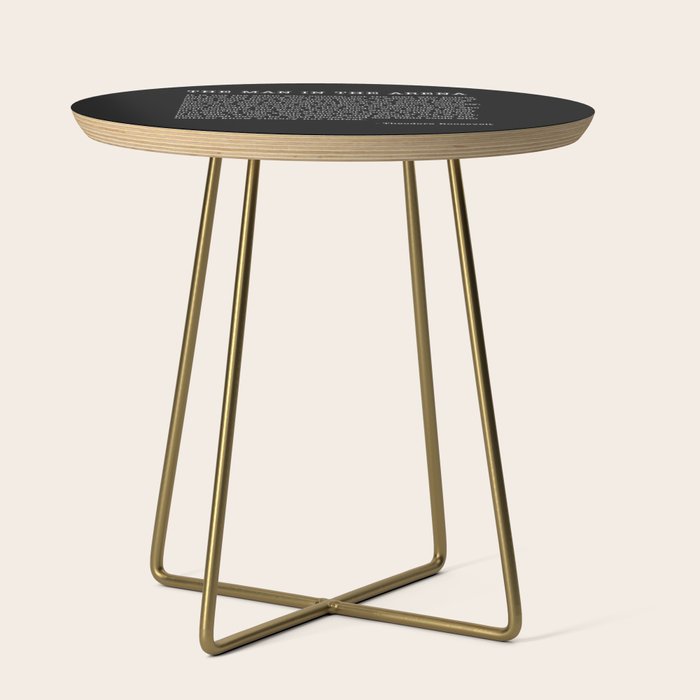 The Man In The Arena, Theodore Roosevelt Quote, Side Table