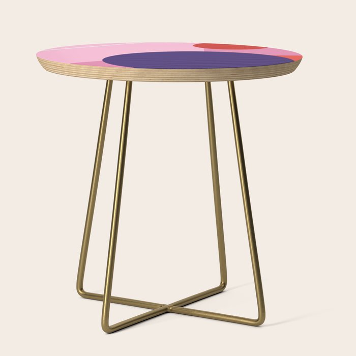 Abstract Geometry With Circles Side Table