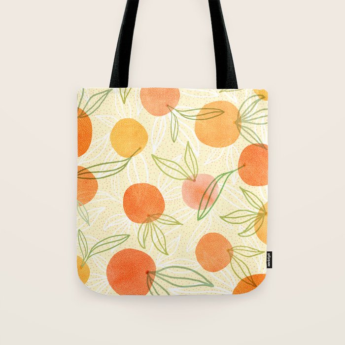 Summer Citrus Tropical Fruit Series Tote Bag