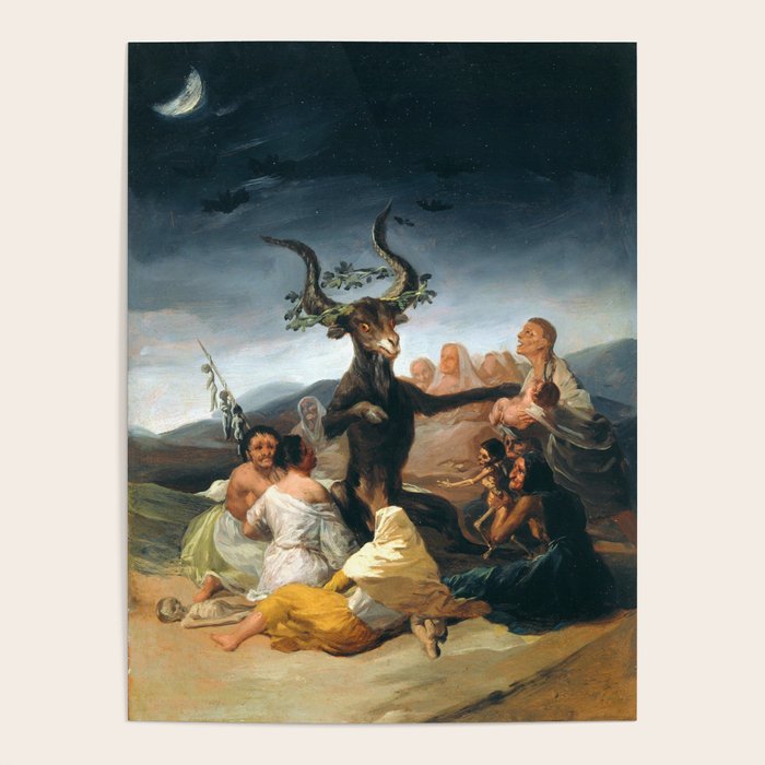 The Sabbath Of Witches Goya Painting Poster