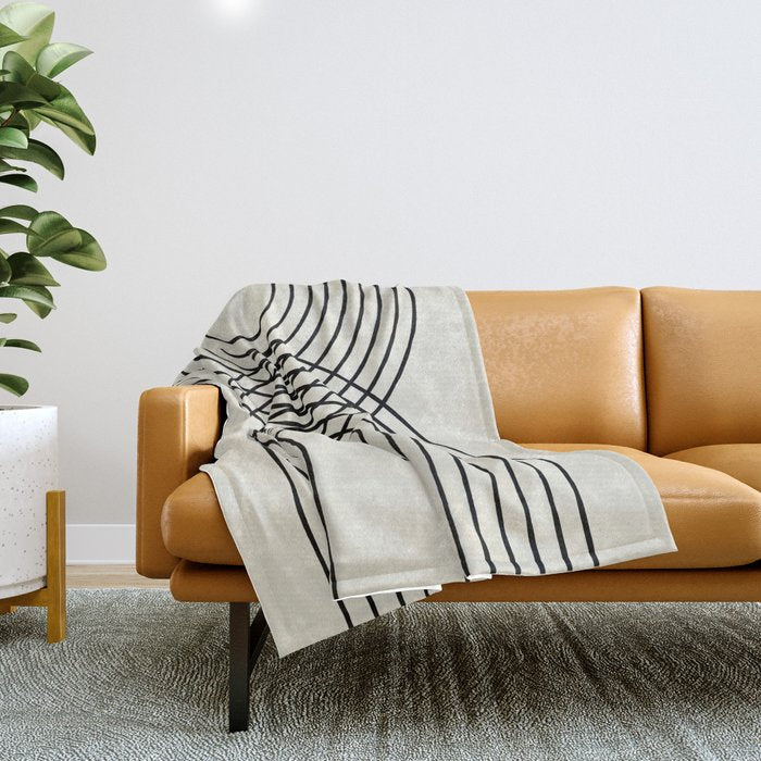 Arch Duo 1 Mid Century Modern Throw Blanket