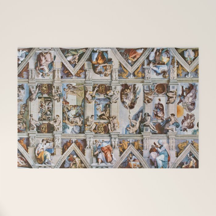 Sistine Chapel Ceiling Michelangelo Welcome Mat