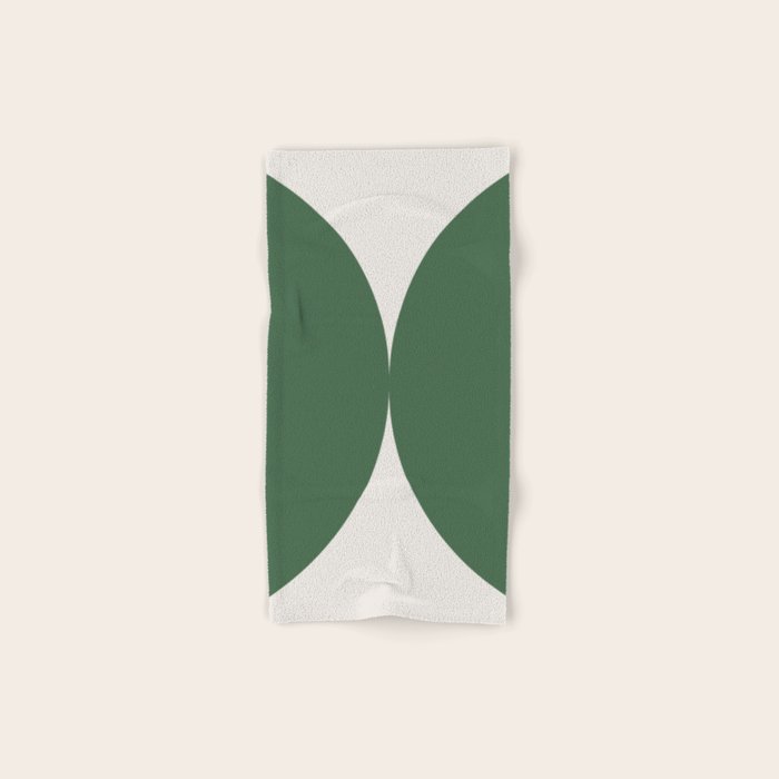 Bold Geometric Shapes Maximalism Xiii Green Bath Towel