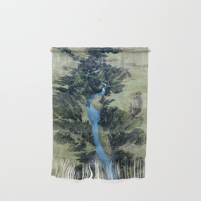 Aerial View Of FjaðRáRgljúFur Canyon In Iceland Wall Hanging